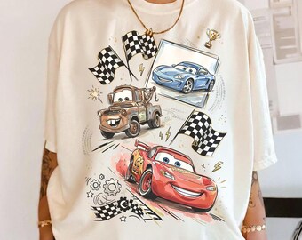 Lightning McQueen Cars Shirt, Disney Cars Family Trip Shirt, Mater Sally Carrera Tee, Pixar Cars Racing Shirt, Disney Cars Birthday Gift Tee