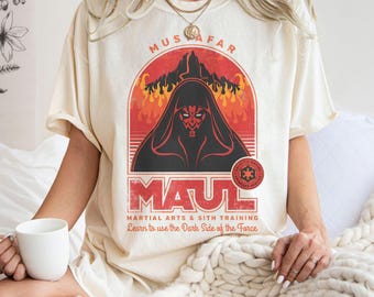 Darth Maul Mustafar Shirt, Star Wars Sith Tee, Dark Side of the Force Shirt, Vintage Star Wars Shirt Women, Retro Sci Fi Graphic Tee
