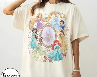 Disney Princess Shirt, Castle Princess Tee,  Disneyland Family Trip Outfit, Cute Princess Gift for Women Girls
