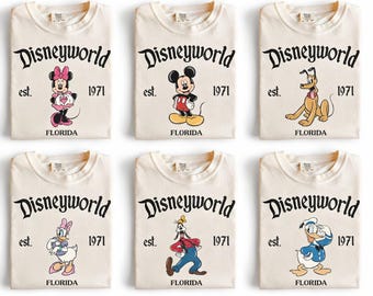 Retro Disneyworld Full Characters Shirt, Mickey and Friends Shirt, Disneyworld Trip 2026 Shirt, Disney Group Shirts, Disney Family Shirts