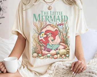 Vintage Ariel Shirt, The Little Mermaid Tee, Retro Princess Shirt, Disney World Trip Tee, Mermaid Fan Gift
