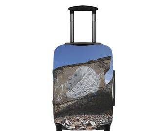 Abstract Stone Art Wheel Luggage Cover