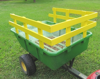 Wooden Stake Rack, Garden Cart Sides Only, Fits Utility Cart JD 10P, Handmade