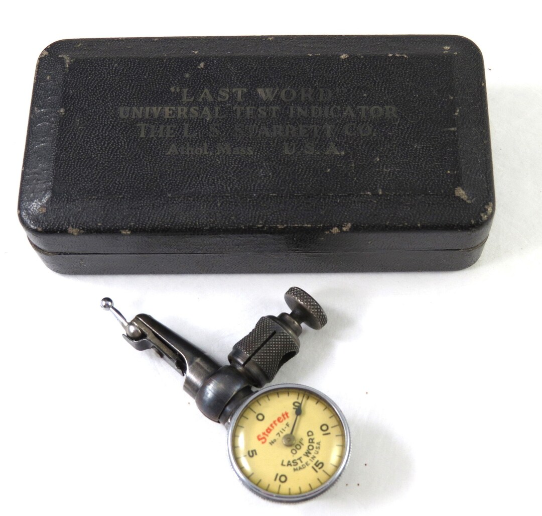 Starrett Last Word Dial Indicator in Box Vintage Machinists Etsy