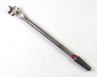 Stanley Adjustable Bit Expansive Wood Brace Bit 1"- 1-1/2" USA, Vintage