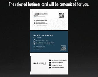 Tarjetas de visita personalizadas para ti (Descarga digital)