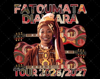 Fatoumata DaiwaraTour 2026/2027, png (digitale download)
