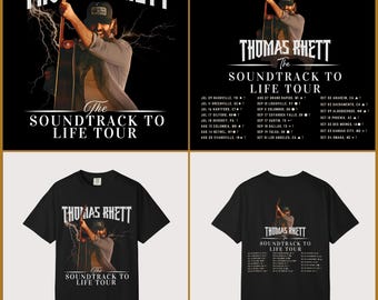 Thomas Rhett PNG: ontwerp T-shirt countrymuziek (digitaal bestand).