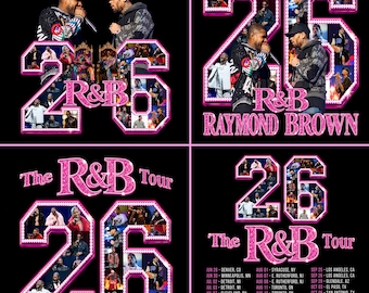 Raymond & Brown Tour 2026, Usher x Chris Brown Tshirt Design ( Digital Download)