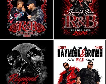 Raymond & Brown Tour 2026, Usher x Chris Brown Tshirt Design ( Digital Download)