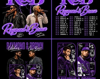 Raymond & Brown Tour 2026, Usher x Chris Brown Tshirt Design ( Digital Download)