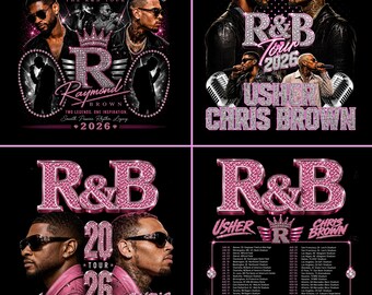Raymond & Brown Tour 2026, Usher x Chris Brown Tshirt Design ( Digital Download)