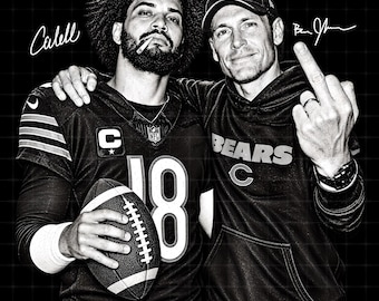 Caleb Williams Ben Johnson Chicago Bears Football PNG (Digital Download)