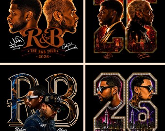 Raymond & Brown Tour 2026, Usher x Chris Brown Tshirt Design ( Digital Download)