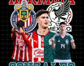 Armando Gonzalez Chivas Guadalajara PNG, Mexican Soccer Fan Art (Digital Download)