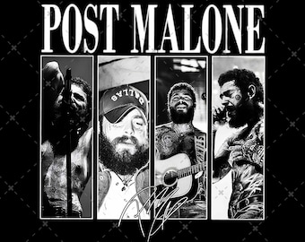 Post Malone, The Big Ass Tour 2026, T-shirt, png-bestand: bestand klaar om af te drukken (digitale download)
