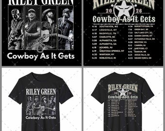 Riley groen T-shirt, png-ontwerp, bootleg-T-shirt, direct download en klaar om af te drukken