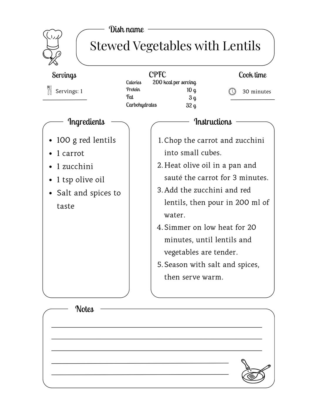 Printable Recipe Cards by a Nutritionist – 100 Recipes - Etsy