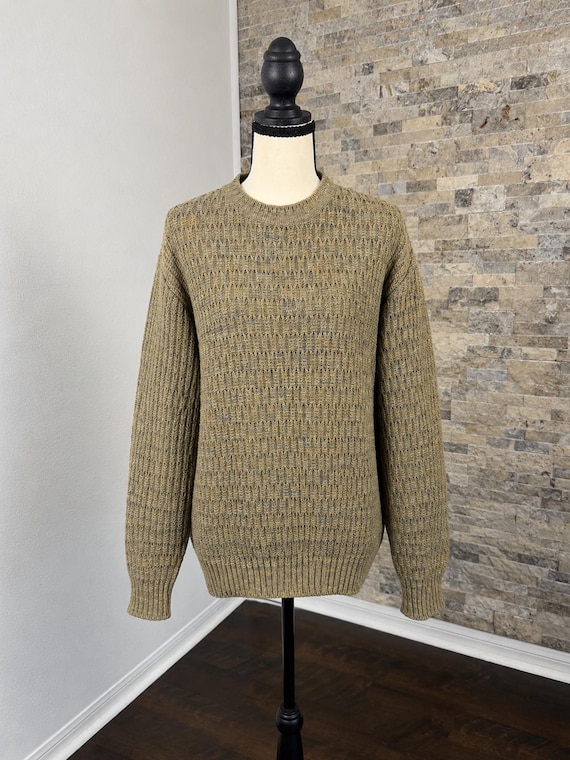 Ermenegildo Zegna, Vintage Ermenegildo Zegna Sweater XL 52 Made in Italy | Textured Cotton Knit Jumper