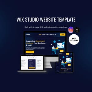 Wix Studio Website Template | Business, Agency, Consulting Service Design