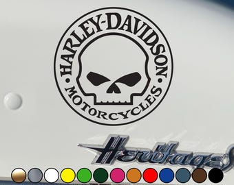Op motorfietsen geïnspireerde vinylstickers