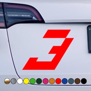 Pilote de course - Nouveau logo Max Verstappen Flying Dutchman numéro 3 - Sticker vinyle