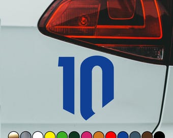 Racing driver Pierre Gasly number 10 sticker fan version – Vinyl Decal Sticker