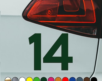 Fernando Alonso Number 14 Fan Version Vinyl Decal Sticker