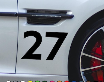 Racing driver Nico Hülkenberg number #27 sticker fan version – Vinyl Decal Sticker