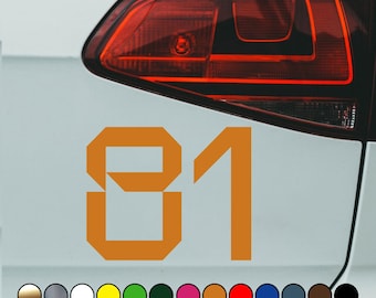 Racing driver – Oscar Piastri number 81 logo – Vinyl Decal Sticker