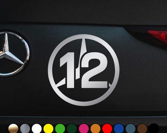 Racing driver Andrea Kimi Antonelli number #12 in Mercedes logo – Vinyl Decal Sticker