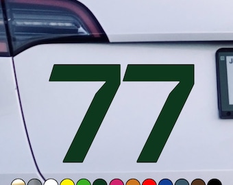 Racing driver Valtteri Bottas number #77 sticker fan version – Vinyl Decal Sticker