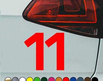 Racing driver Sergio Pérez number 11 sticker fan version – Vinyl Decal Sticker