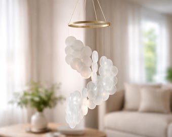 Seashell Wind Chimes, Coastal Style Decor for Indoor/Outdoor, Handcrafted Windchime, Garden Patio Decor, Housewarming Gift