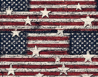 Grunge American Flag Seamless Pattern | Distressed USA Stars Stripes PNG | Vintage Patriotic | 4th of July | 300 DPI | Commercial Use