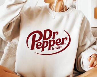 Retro Dr Pepper Logo SVG, Vintage Drink Label Design (Digital Download)