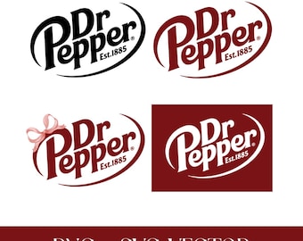 Dr Pepper Logo SVG PNG Bundle, Vintage Beverage Clipart (Digital Download)