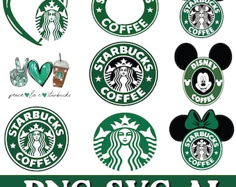Coffee Lover Inspired Green Mermaid Style SVG PNG Bundle | Cafe Vibes Digital Download | Cricut Silhouette Cut Files
