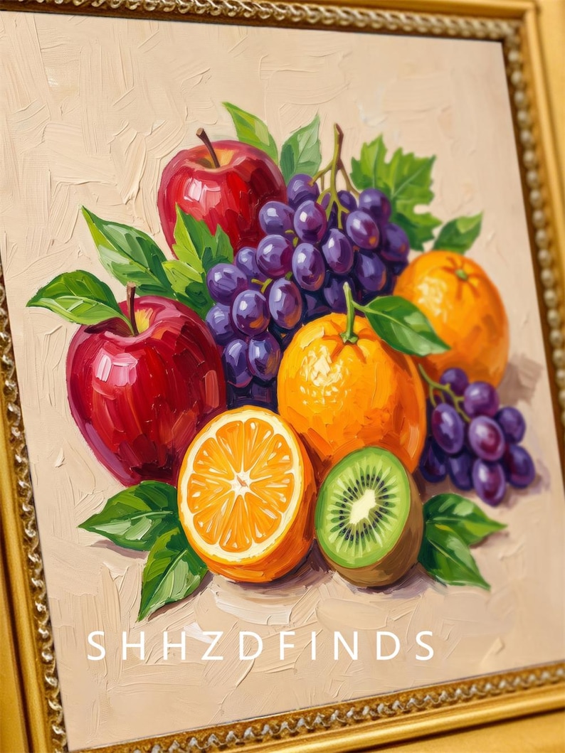 Mixed Fruit Art Dining Room Kitchen Decor custom Oil Painting From mixed-fruit-art-dining-room-kitchen-decor-custom-oil-painting-from