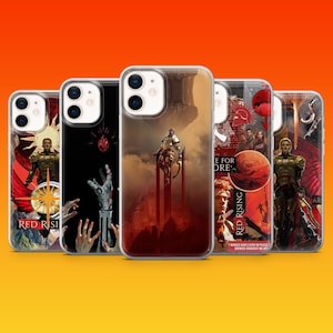 Red Rising Phone Case Sci Fi Book Cover for iPhone 17, 17e, 16, 15, 14, 13, 12, 11, Samsung S26, S25, S24, A56, A16, Pixel 10a, 9Pro