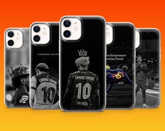 Lamine Yamal Phone Case Football Player Cover for iPhone 17, 17e, 16, 15, 14, 13, 12, 11, Samsung S26, S25, S24, A56, A16, Pixel 10a, 9Pro