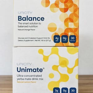 Combo Unicity Unimate + Balance Wellness / Bebida energética de yerba mate y apoyo metabólico Balance