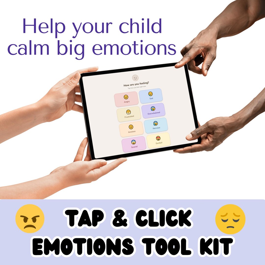 Kids Emotion Regulation Tool Interactive Digital | Coping Skills for ...