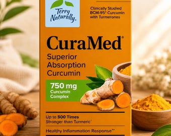 Terry Naturally CuraMed Superior Absorption 750mg 120 Softgels.