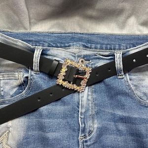 Jolie boucle de ceinture femme avec diamants ( faux , peut-être !! ) 6