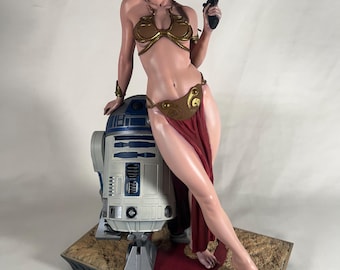 Slave Princess Leia with R2D2 1/6 Scale Resin Figure