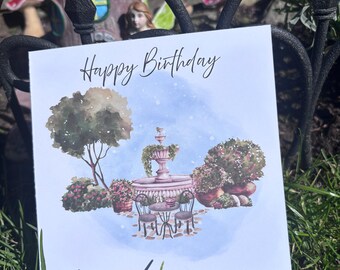 Garden Birthday card