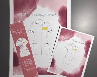 Speech & Language Therapist Art prints / bookmarks
