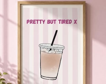 Pretty but tired iced coffee
