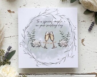Special couple wedding card